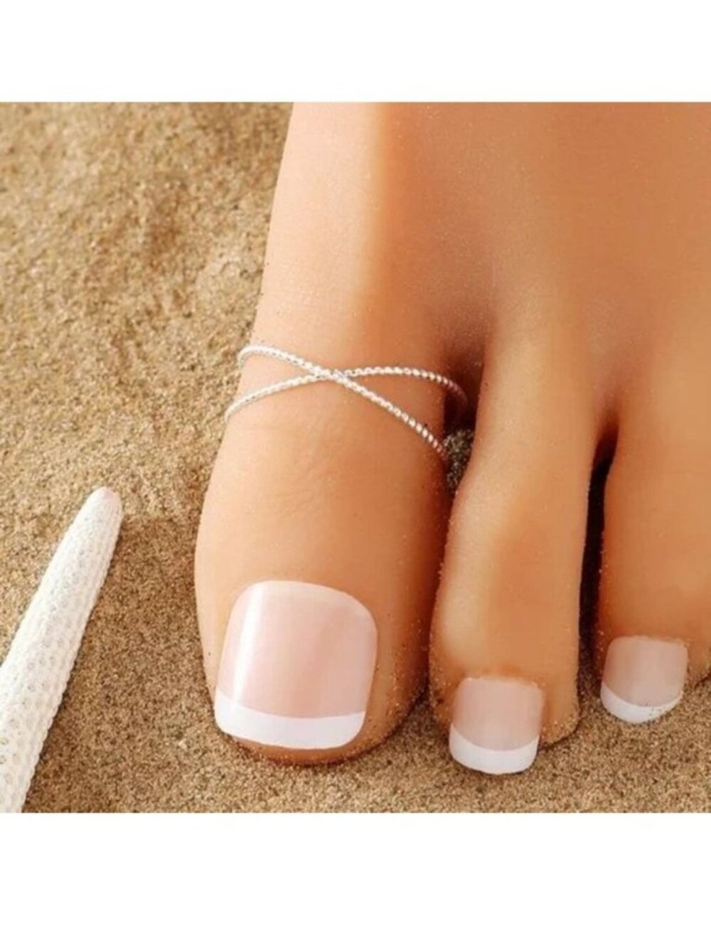 Toe Ring Foot Jewelry Inifinity Minimalist Silver Adjustable Beach Hippie Trendy